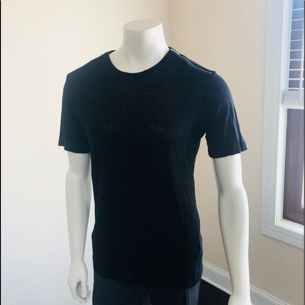Linen & shoulder zip